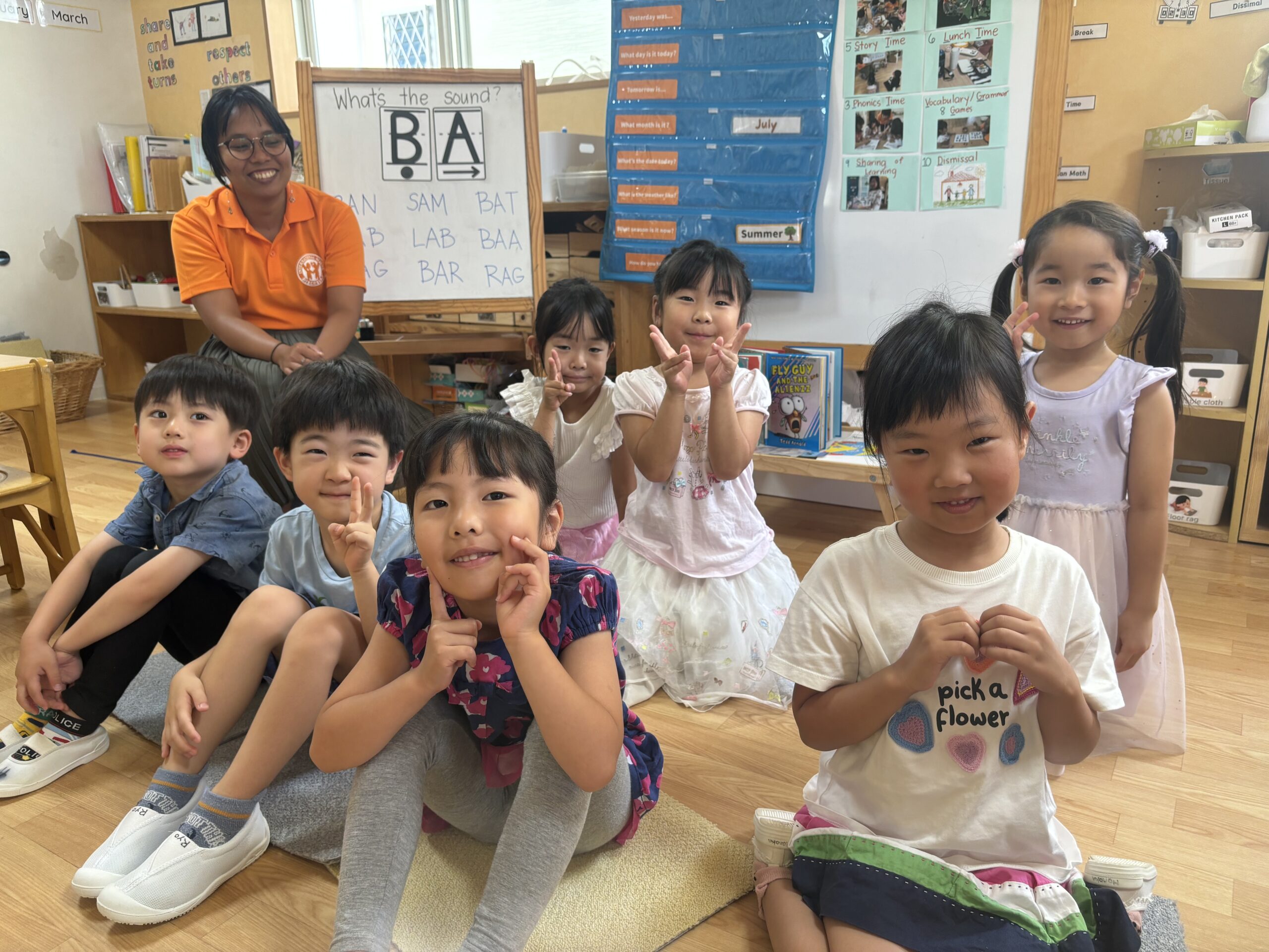 THE CLUBHOUSEサタデースクールで英語イマージョンを楽しむ子どもたち（長久手市・東名古屋）